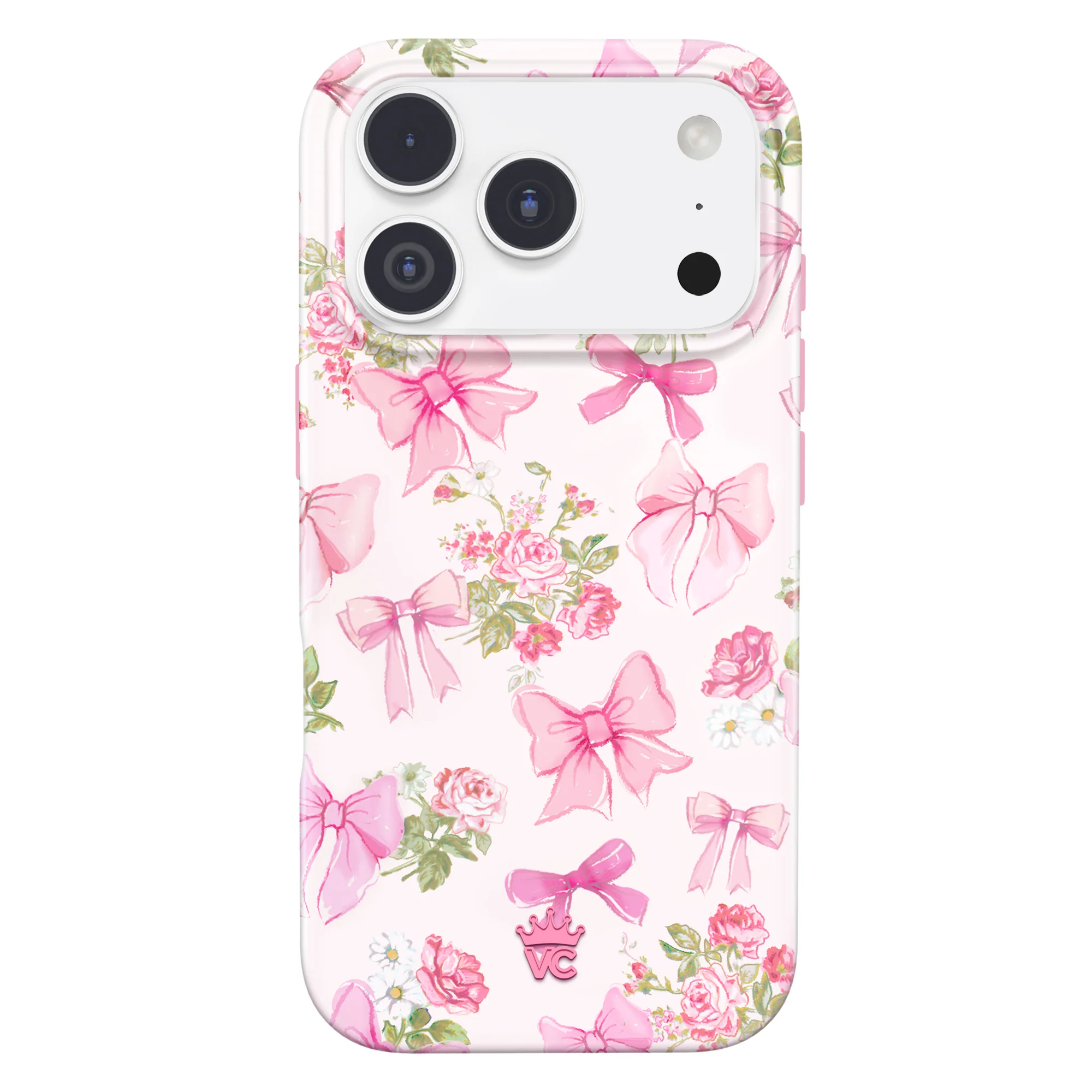 Posie Pink Bow iPhone Case - Image 116