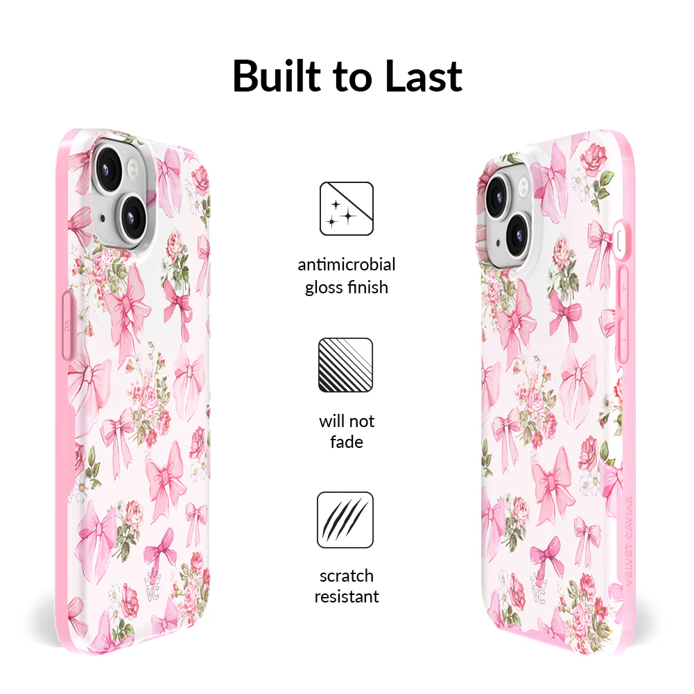 Posie Pink Bow iPhone Case - Image 19