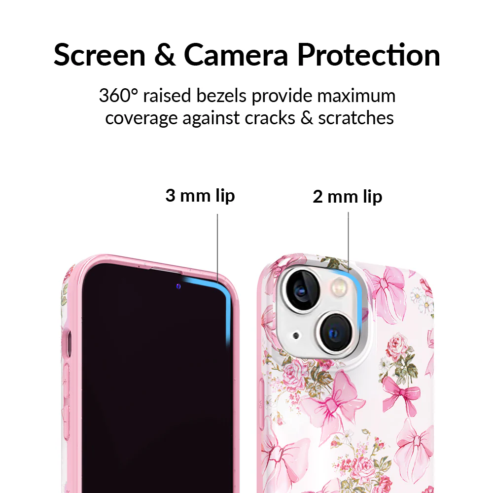 Posie Pink Bow iPhone Case - Image 27