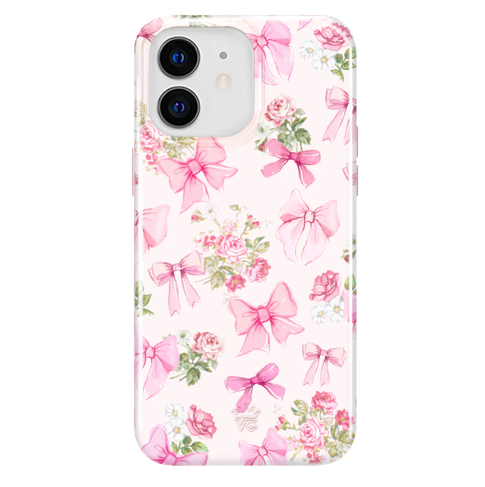 Posie Pink Bow iPhone Case - Image 41