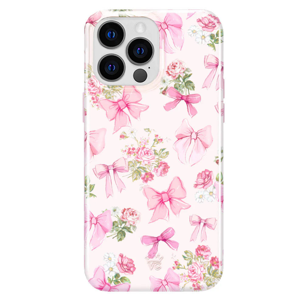 Posie Pink Bow iPhone Case - Image 56