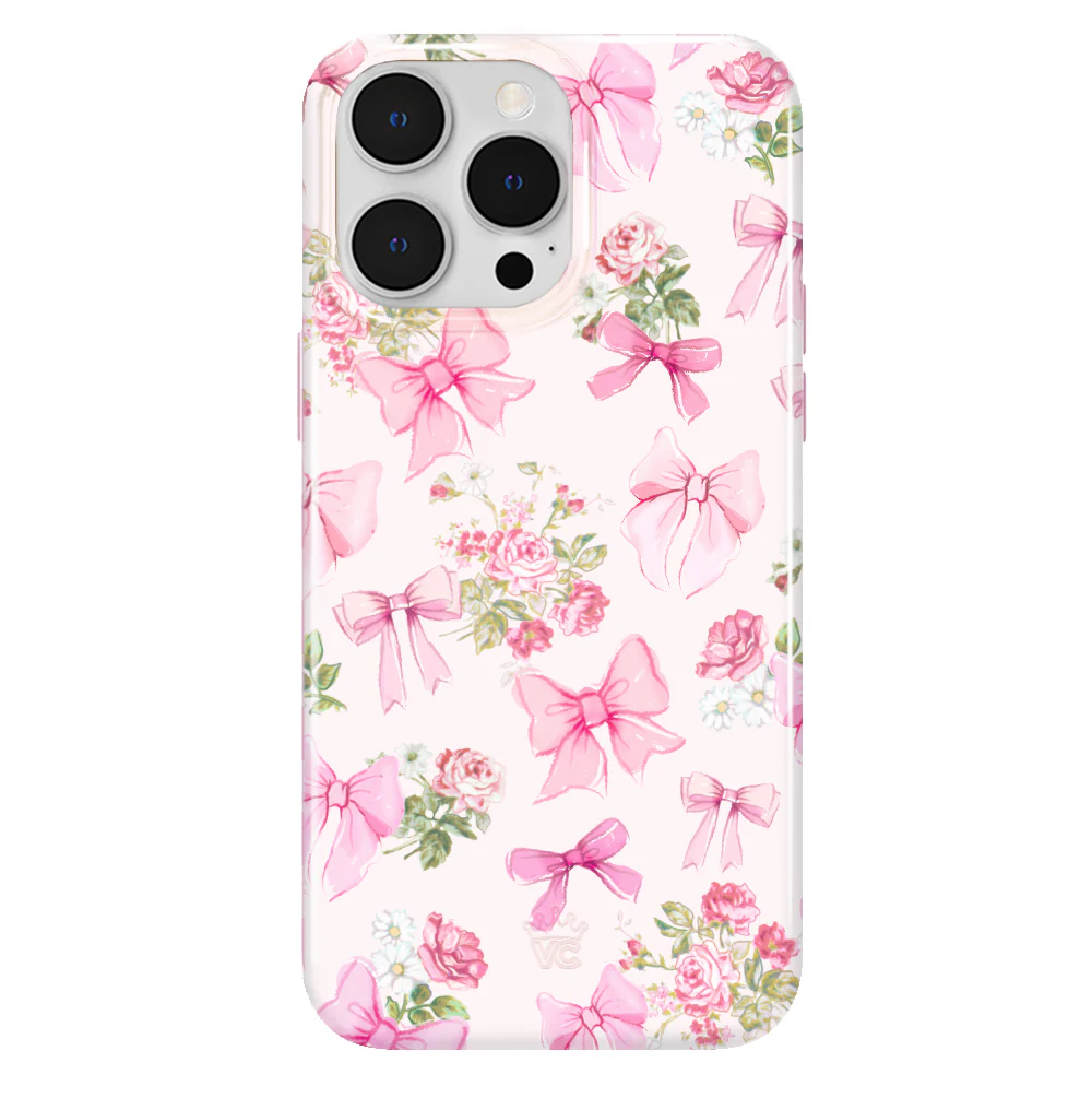 Posie Pink Bow iPhone Case - Image 6