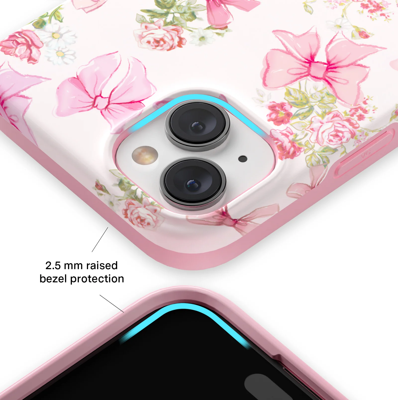 Posie Pink Bow iPhone Case - Image 67
