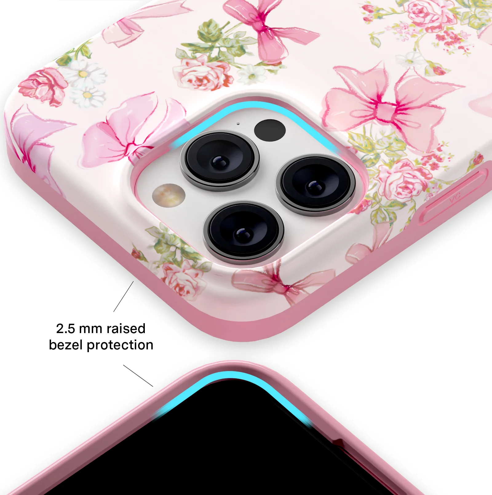 Posie Pink Bow iPhone Case - Image 72