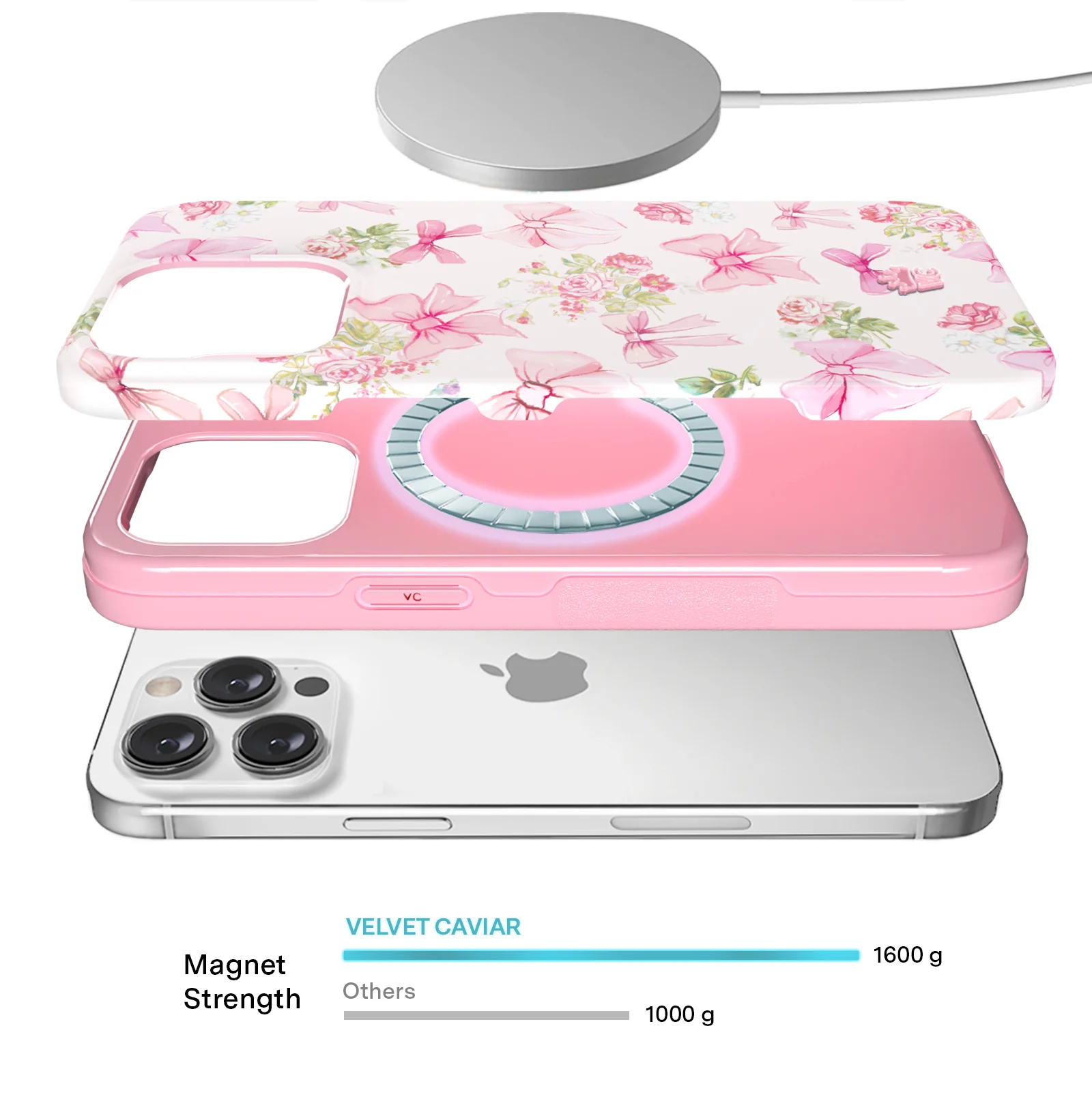 Posie Pink Bow iPhone Case - Image 78
