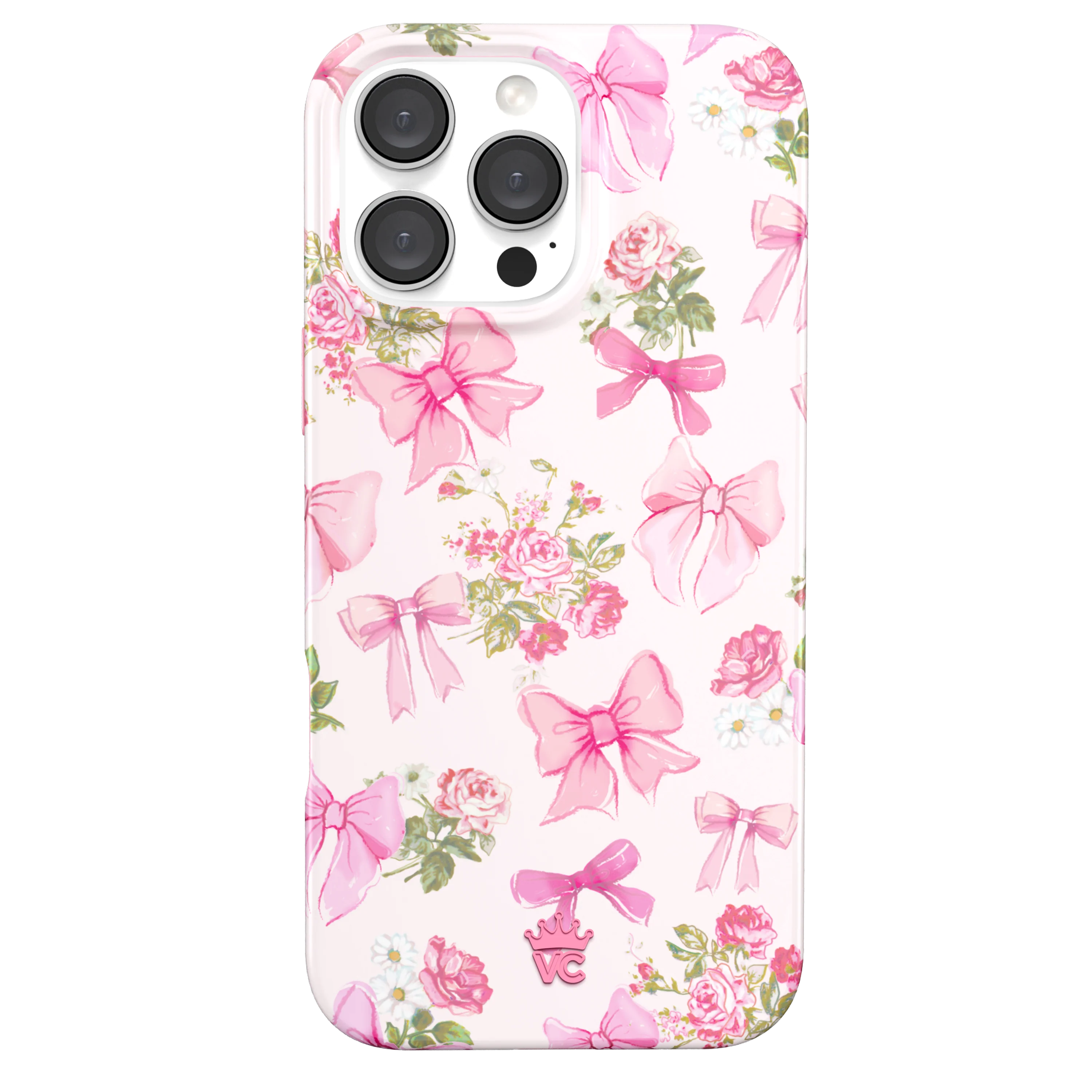 Posie Pink Bow iPhone Case - Image 81
