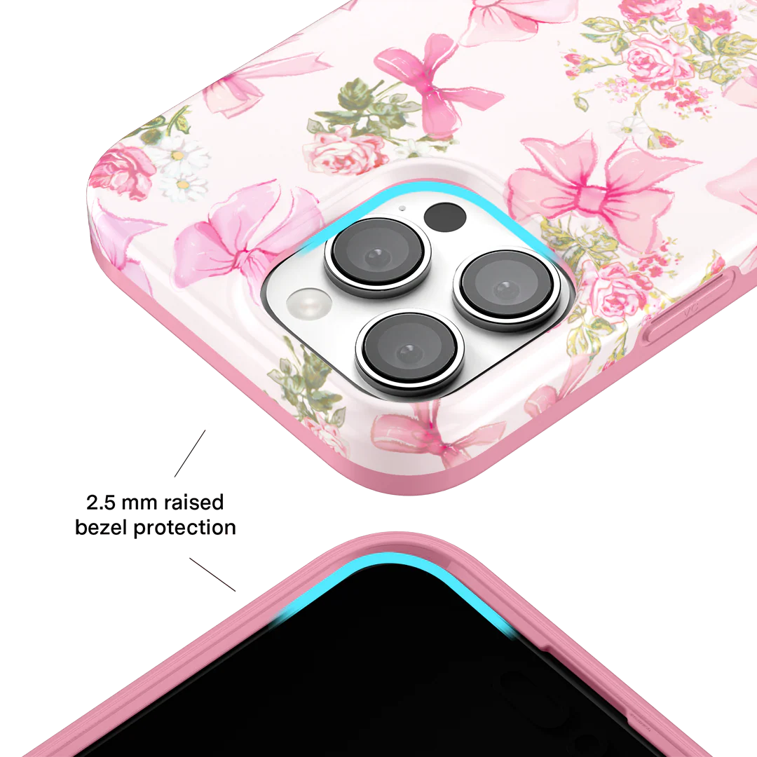 Posie Pink Bow iPhone Case - Image 87