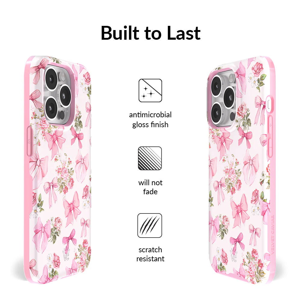 Posie Pink Bow iPhone Case - Image 9