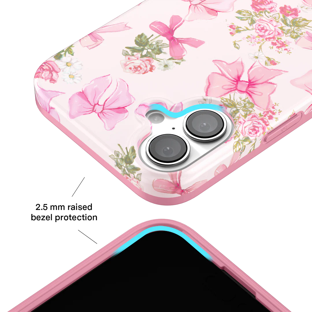 Posie Pink Bow iPhone Case - Image 97
