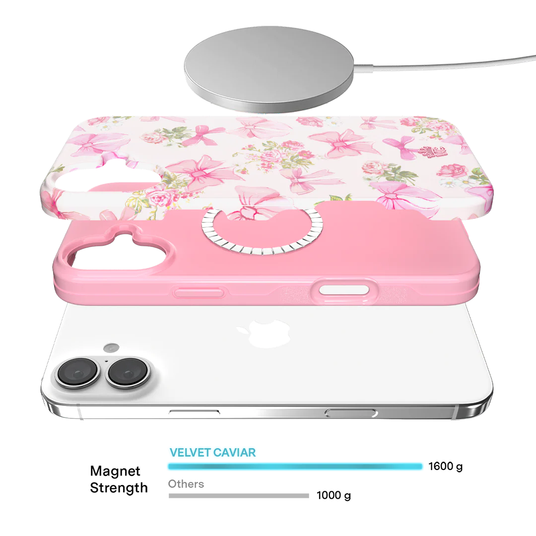 Posie Pink Bow iPhone Case - Image 98