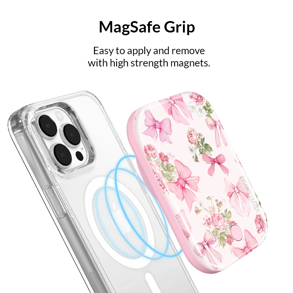Posie Pink Bow MagSafe Battery Power Pack - Image 4
