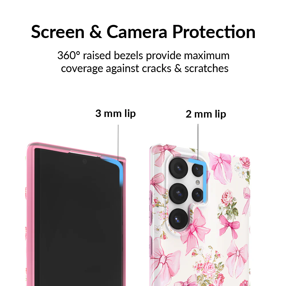 Posie Pink Bow Samsung Case - Image 12