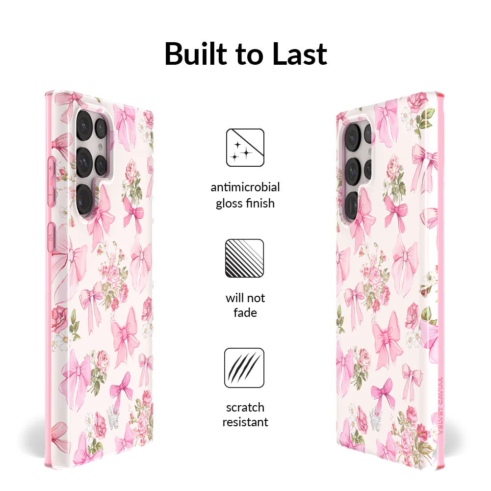 Posie Pink Bow Samsung Case - Image 14