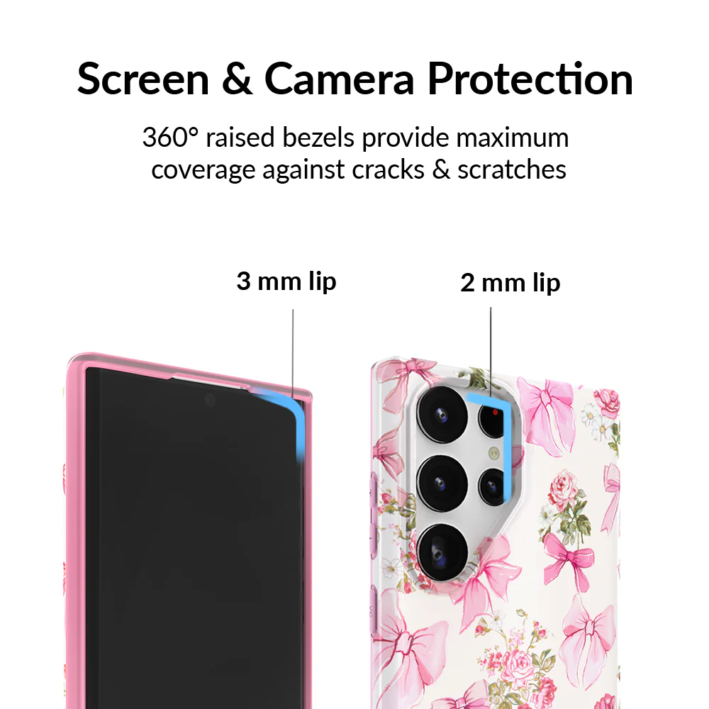 Posie Pink Bow Samsung Case - Image 27