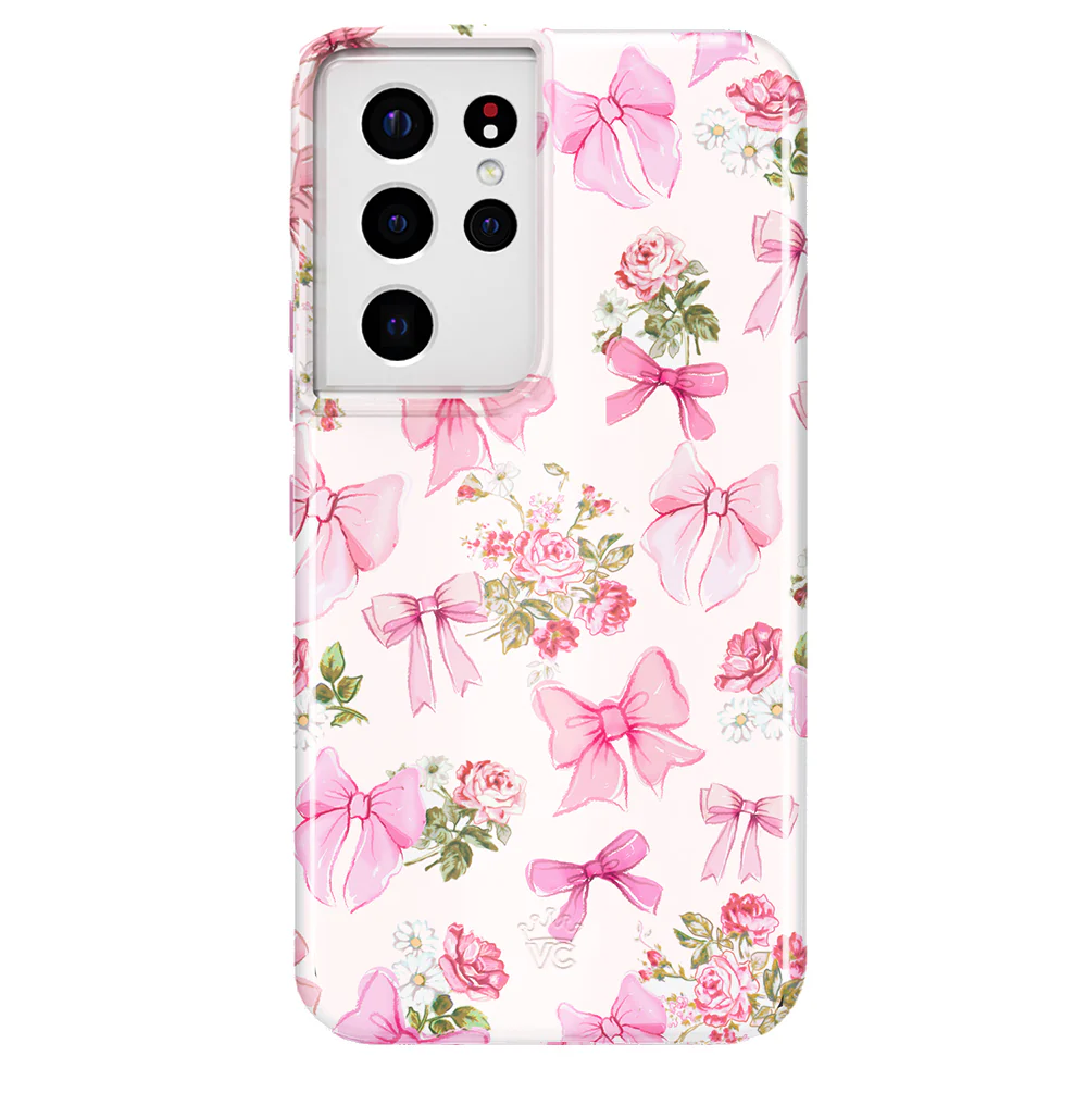 Posie Pink Bow Samsung Case - Image 41