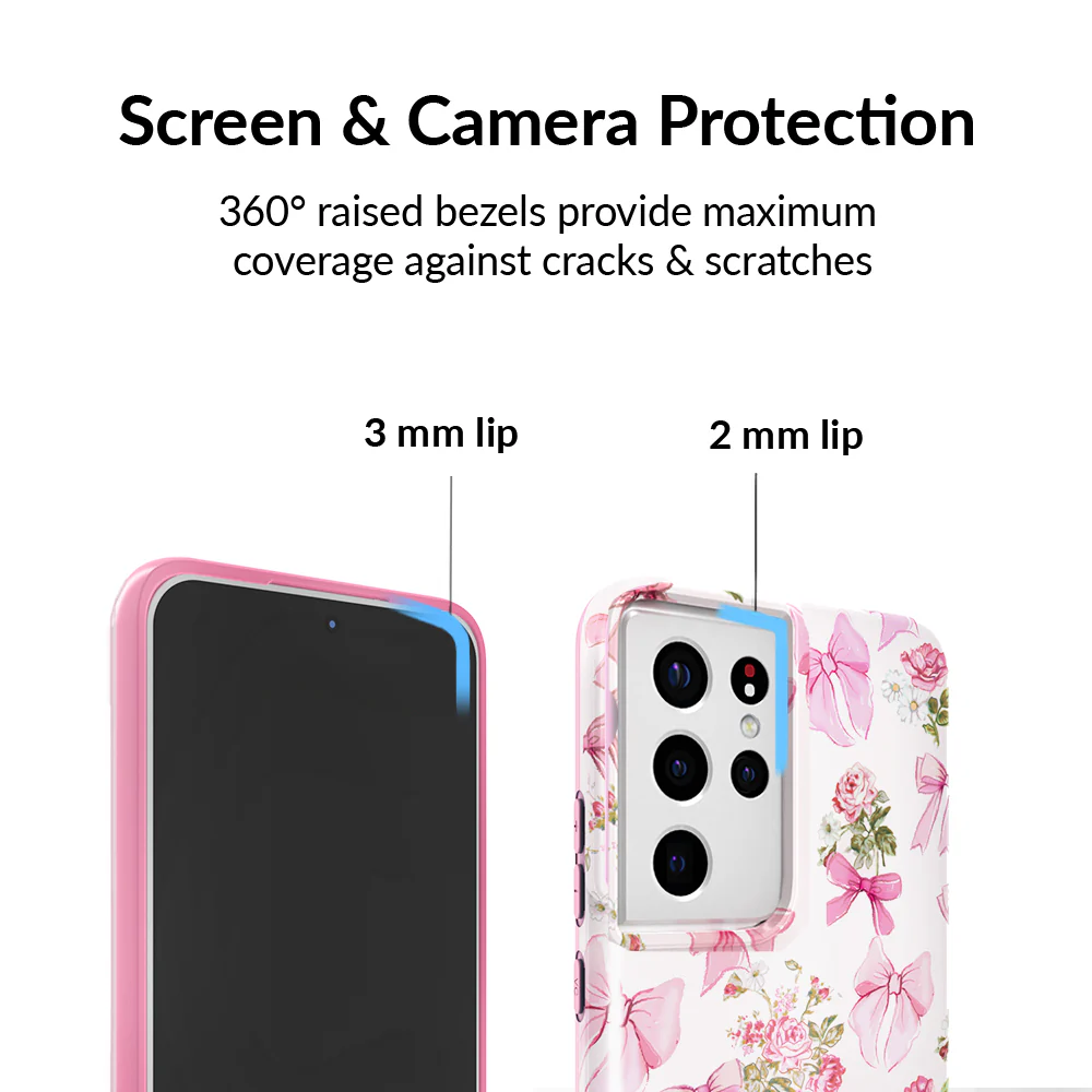 Posie Pink Bow Samsung Case - Image 42