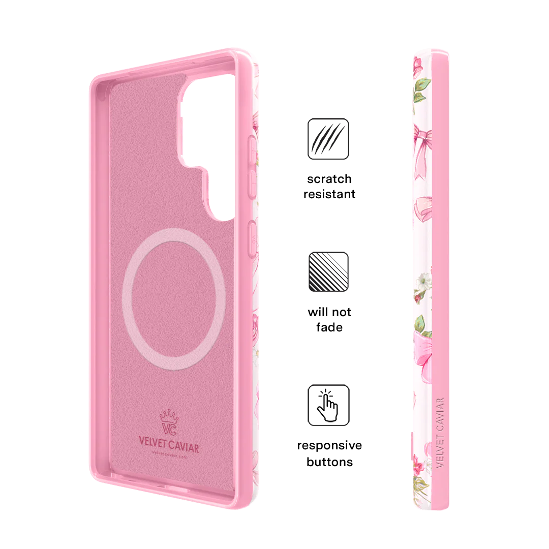Posie Pink Bow Samsung Case - Image 50