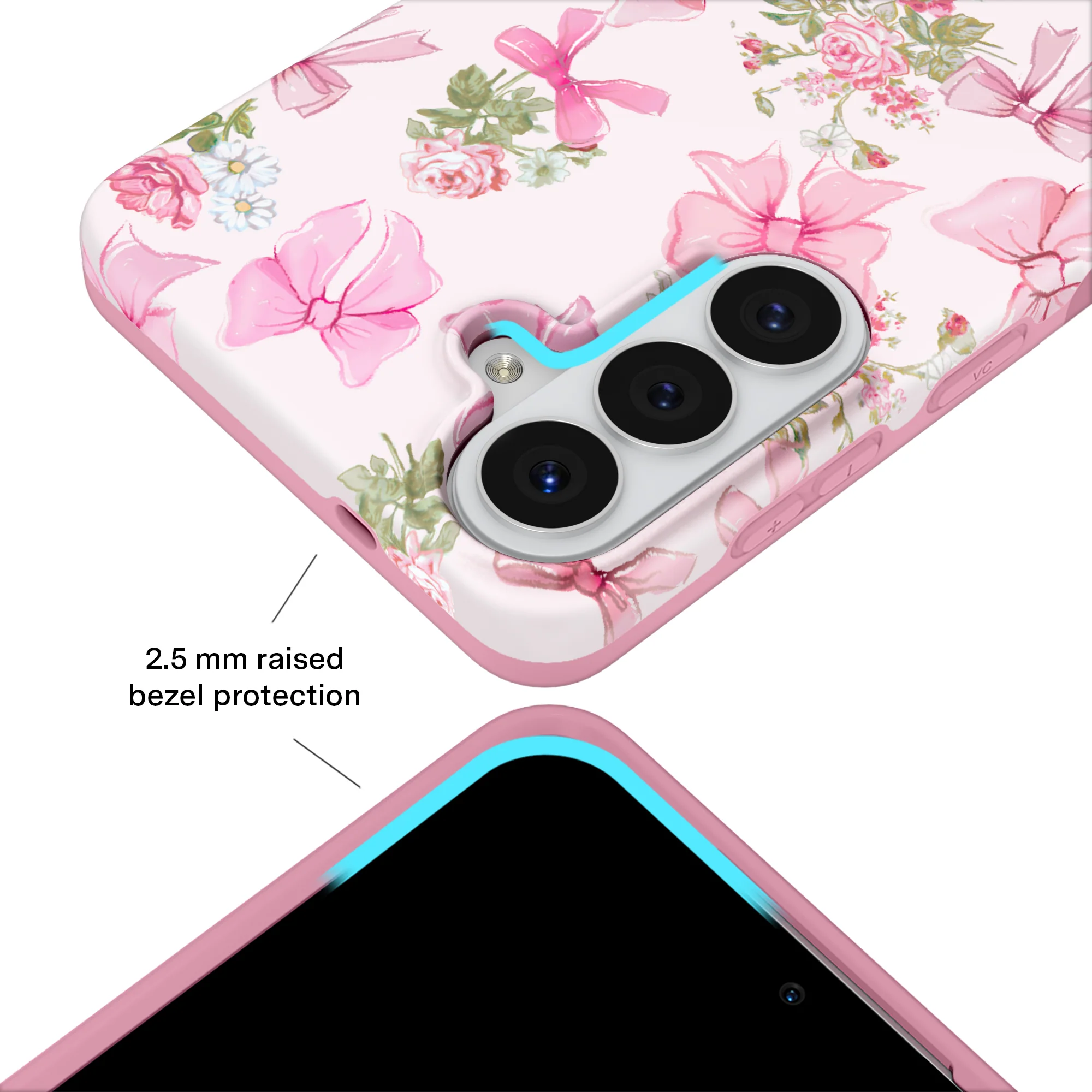 Posie Pink Bow Samsung Case - Image 73