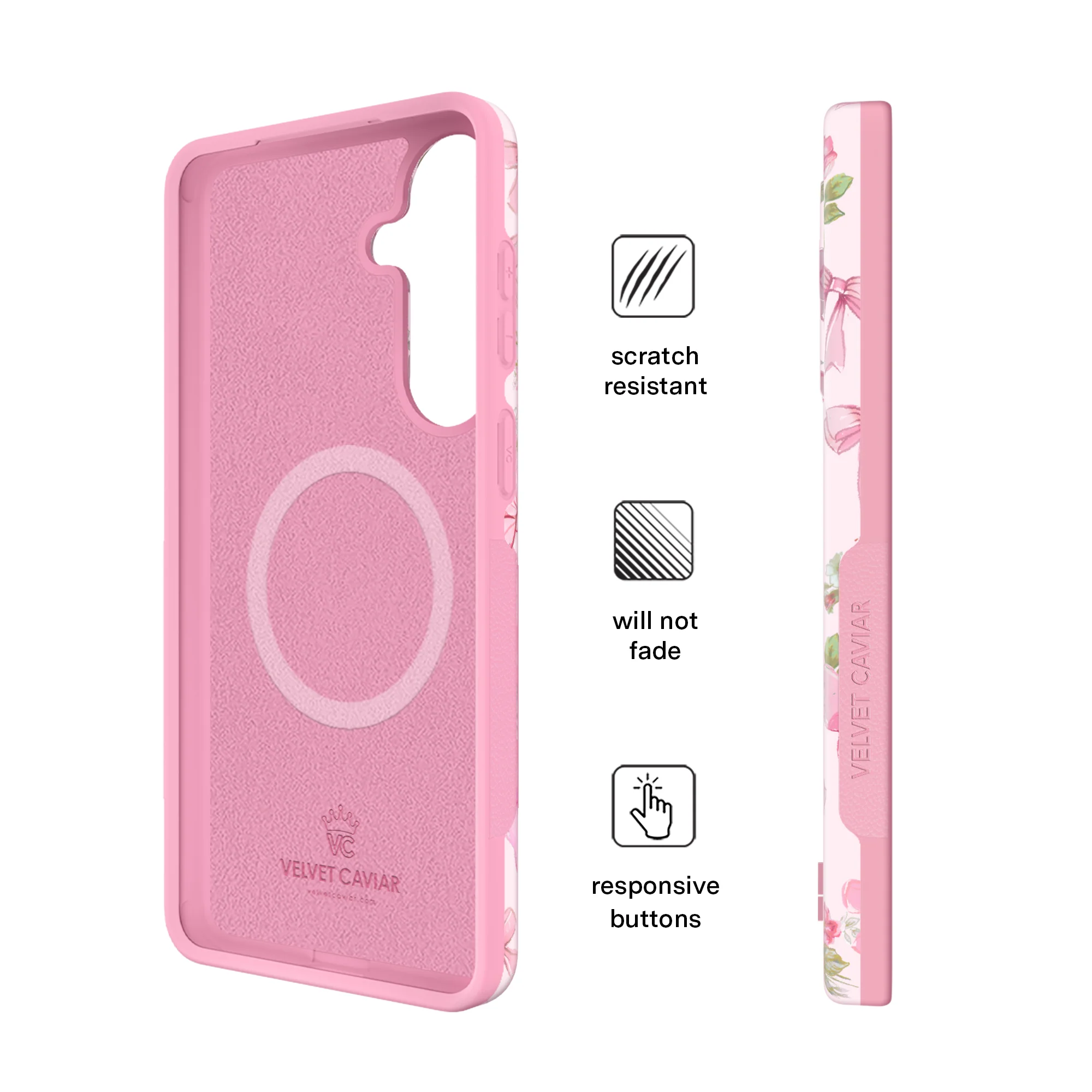 Posie Pink Bow Samsung Case - Image 75