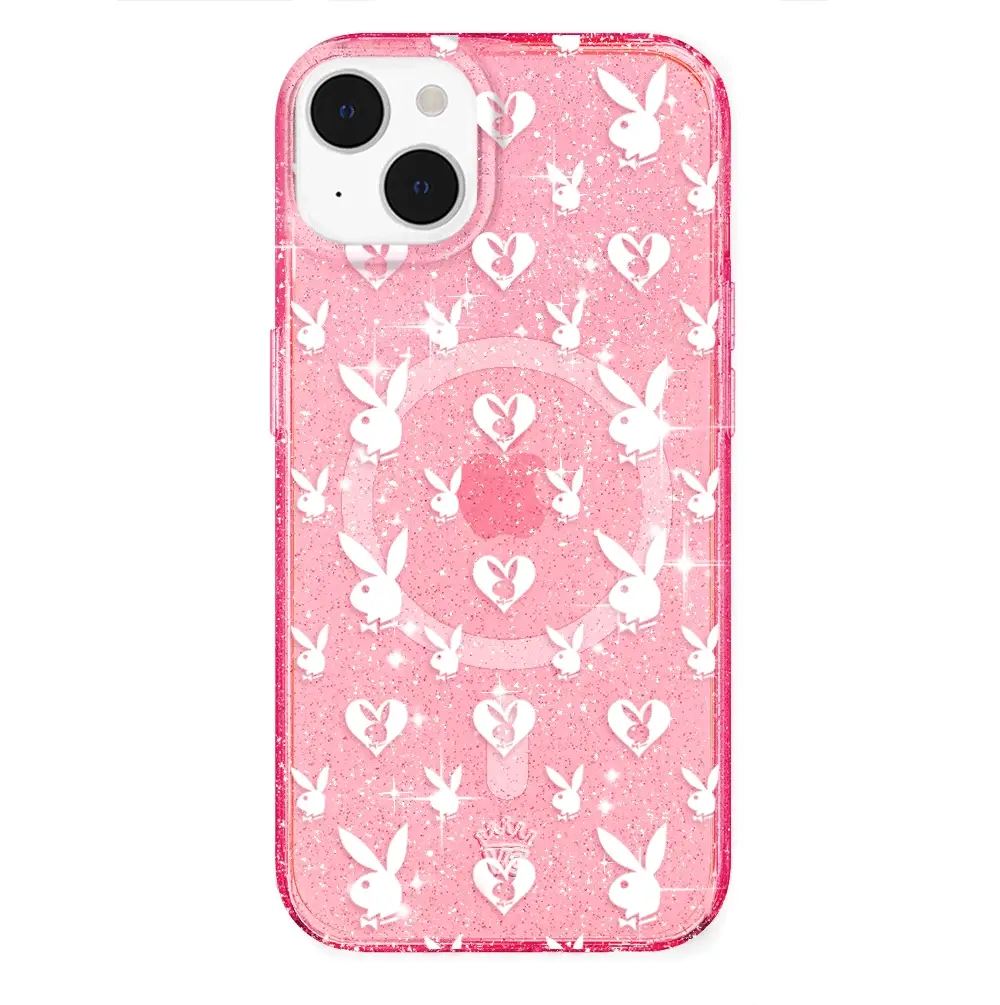 Playboy Pink Bunny Glitter iPhone Case - Image 18