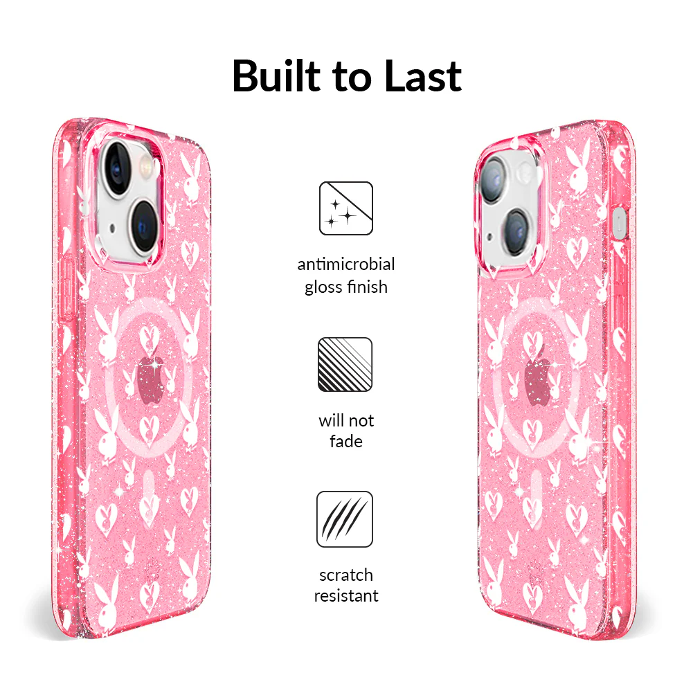 Playboy Pink Bunny Glitter iPhone Case - Image 34