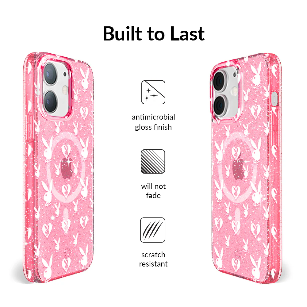 Playboy Pink Bunny Glitter iPhone Case - Image 52