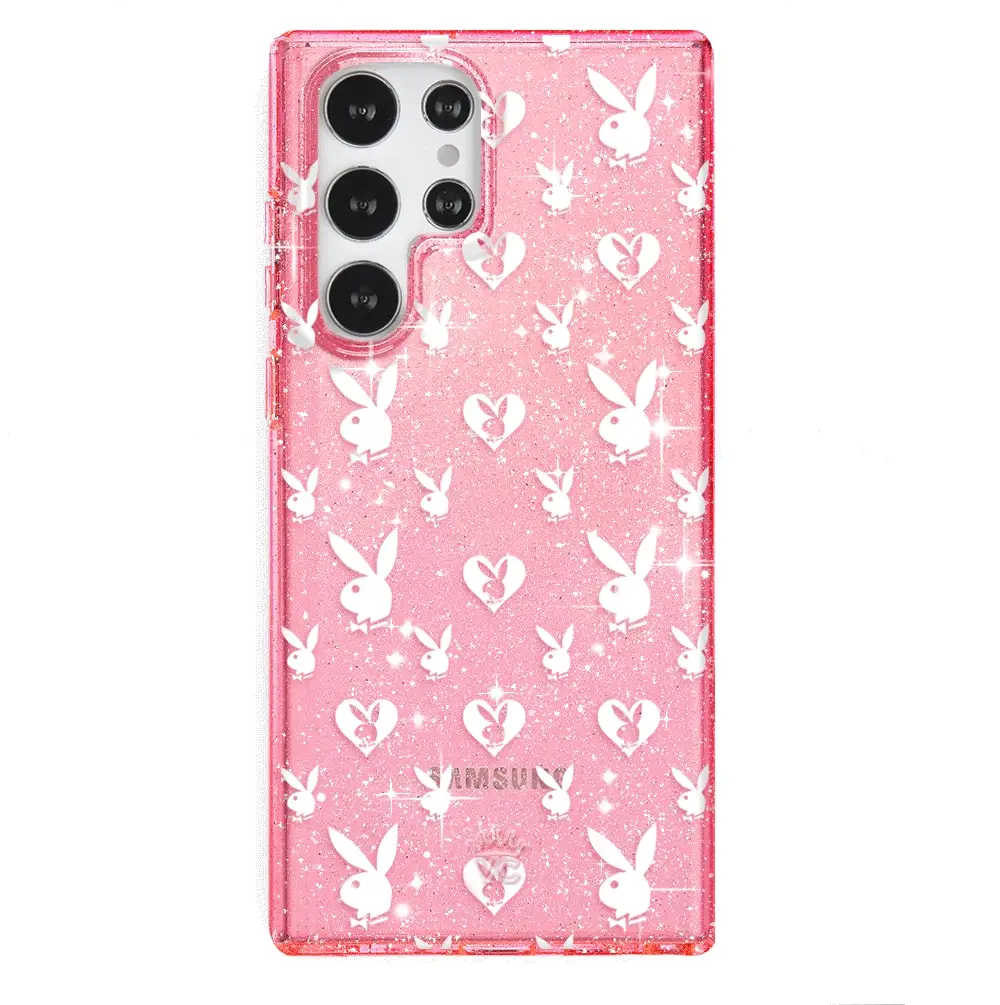 Playboy Pink Bunny Glitter Samsung Case - Image 13