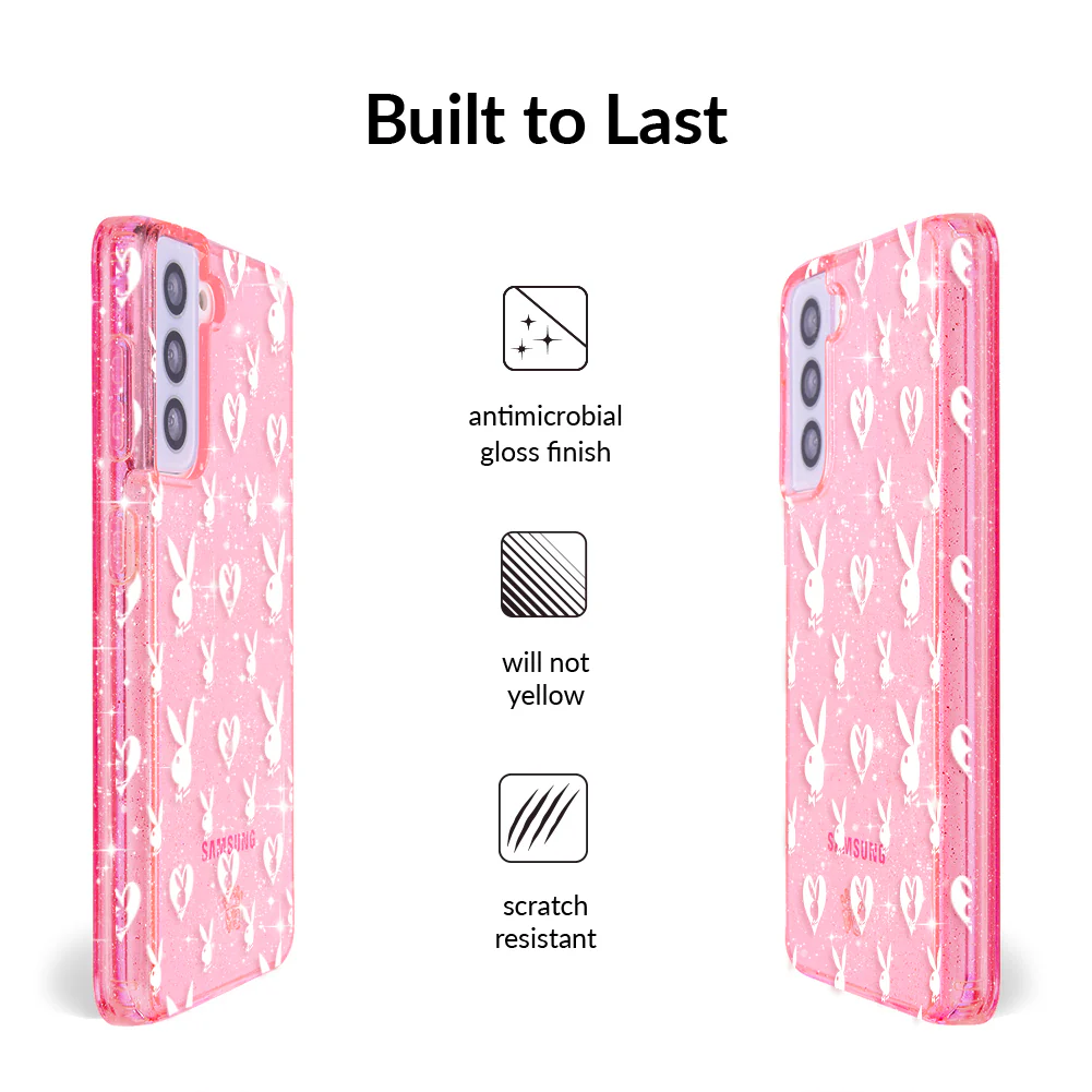 Playboy Pink Bunny Glitter Samsung Case - Image 22