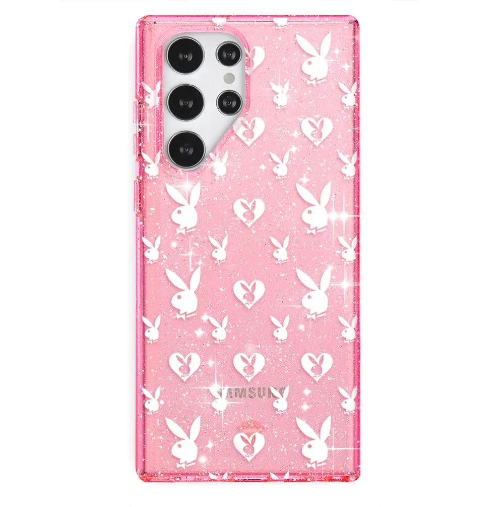 Playboy Pink Bunny Glitter Samsung Case - Image 31