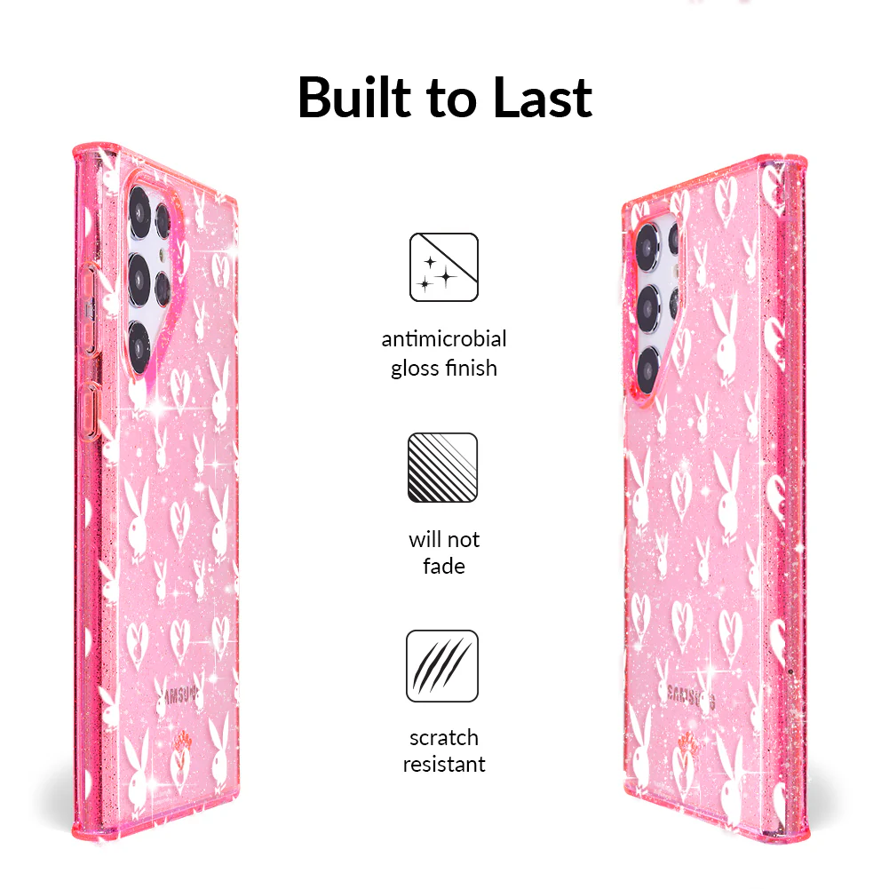 Playboy Pink Bunny Glitter Samsung Case - Image 34