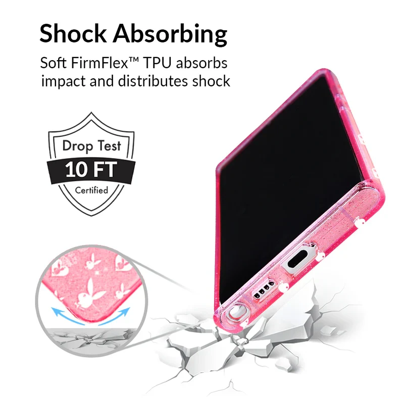 Playboy Pink Bunny Glitter Samsung Case - Image 36