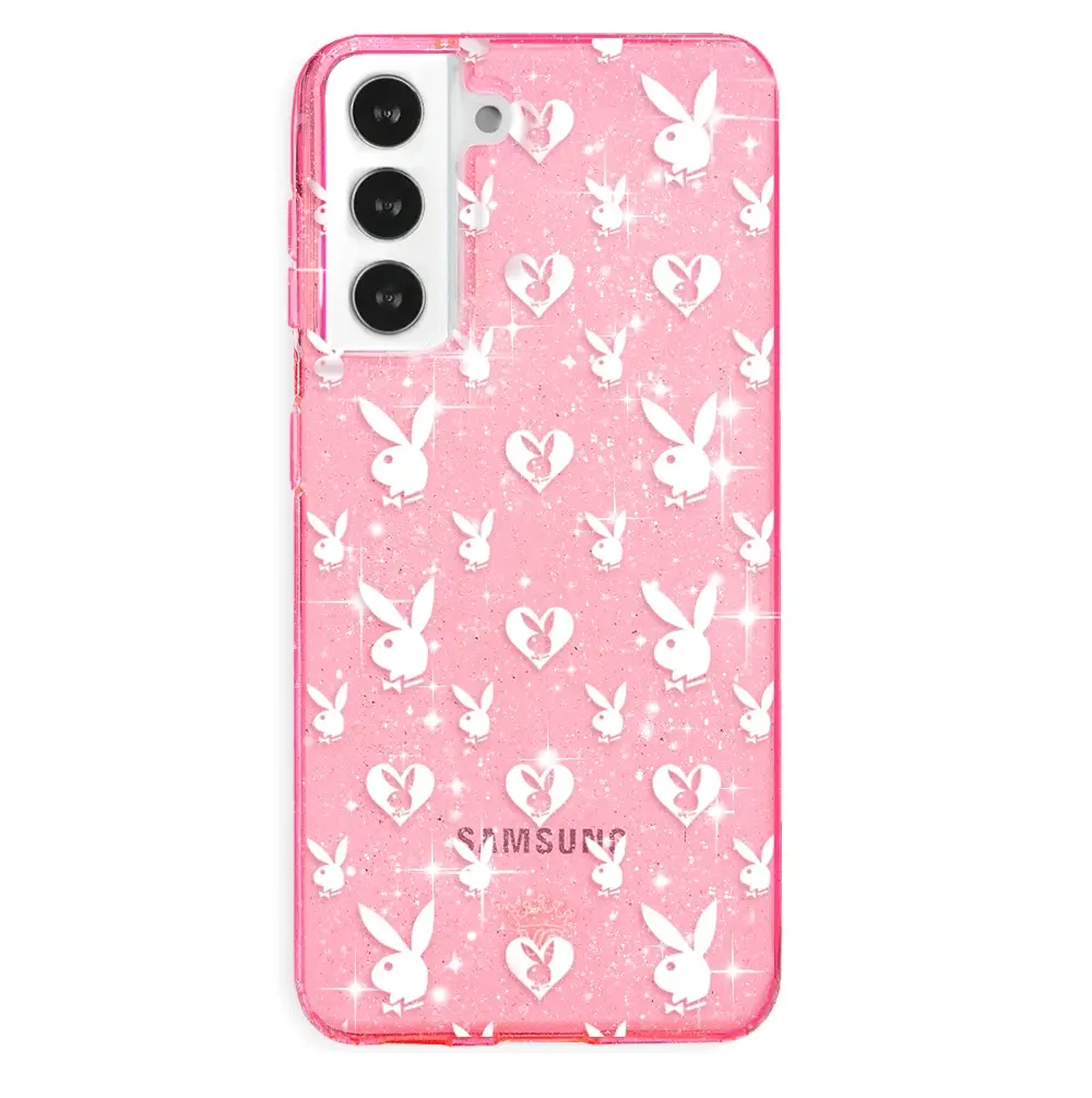Playboy Pink Bunny Glitter Samsung Case - Image 43