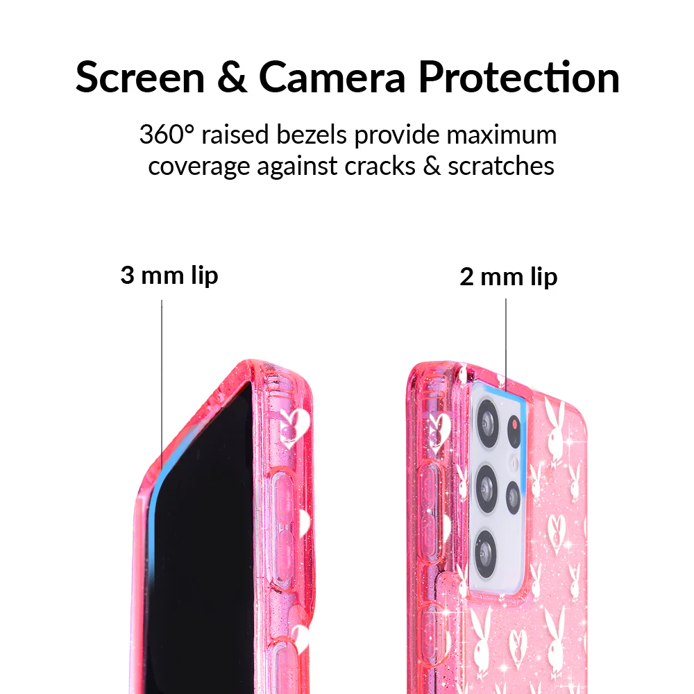 Playboy Pink Bunny Glitter Samsung Case - Image 51