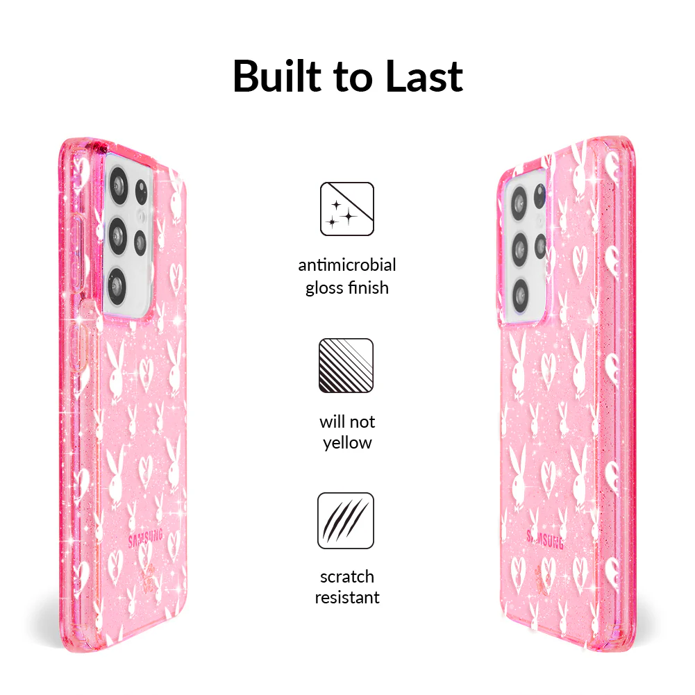 Playboy Pink Bunny Glitter Samsung Case - Image 52