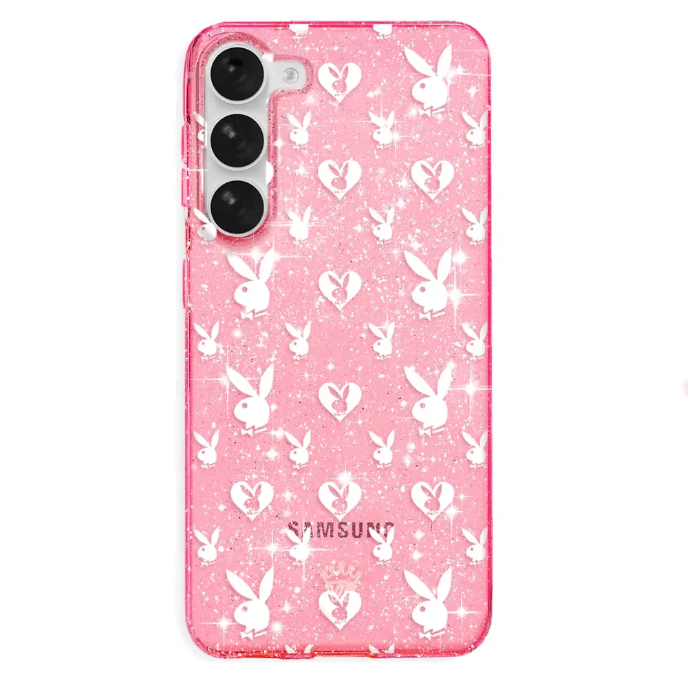 Playboy Pink Bunny Glitter Samsung Case - Image 7