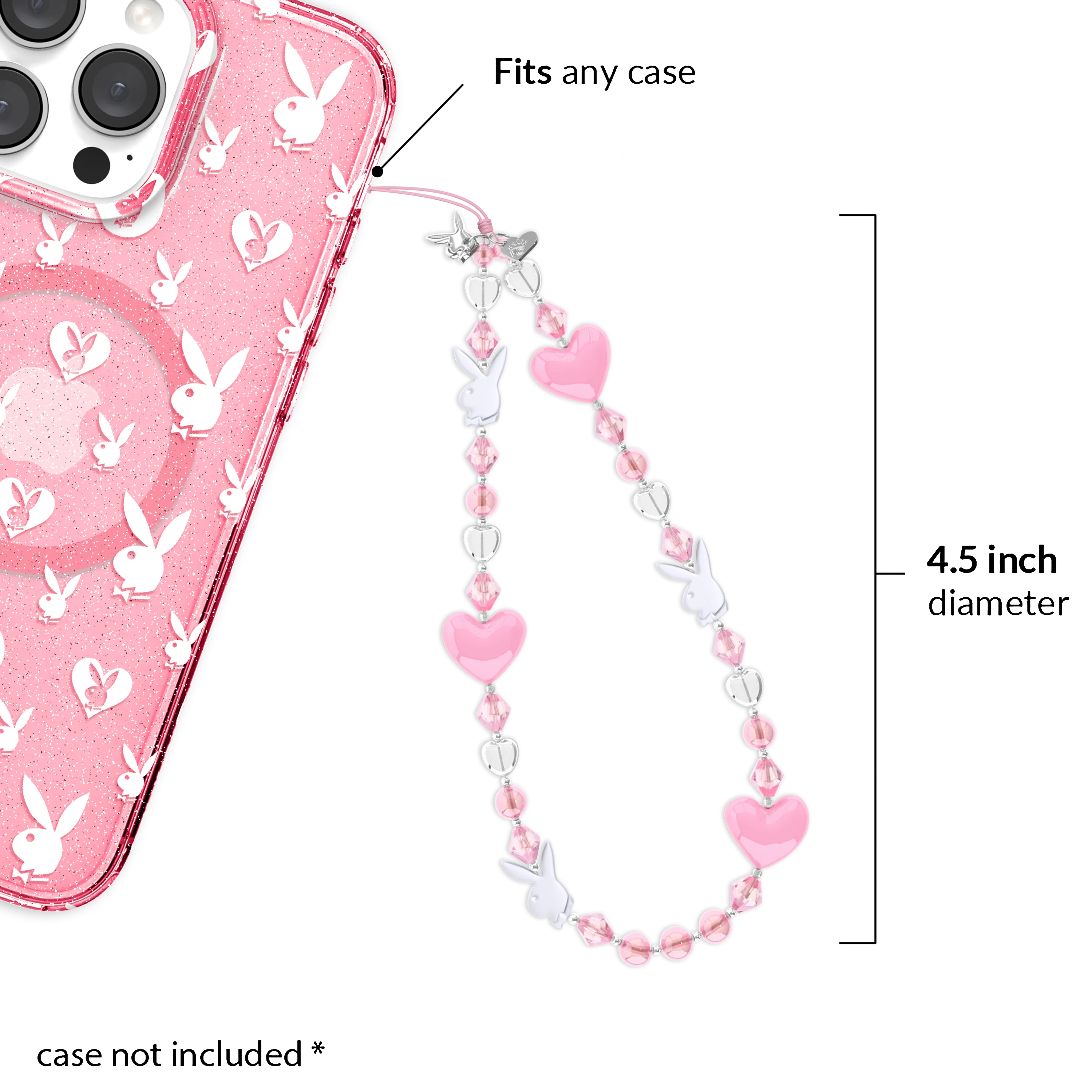 Playboy Pink Bunny Phone Charm - Image 3