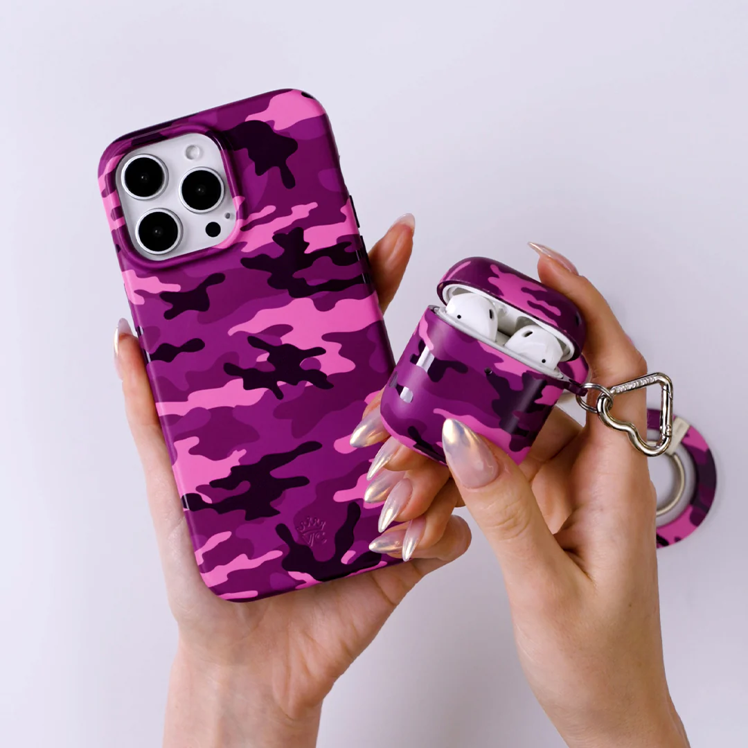 Magenta Camo AirPod Case - Image 12