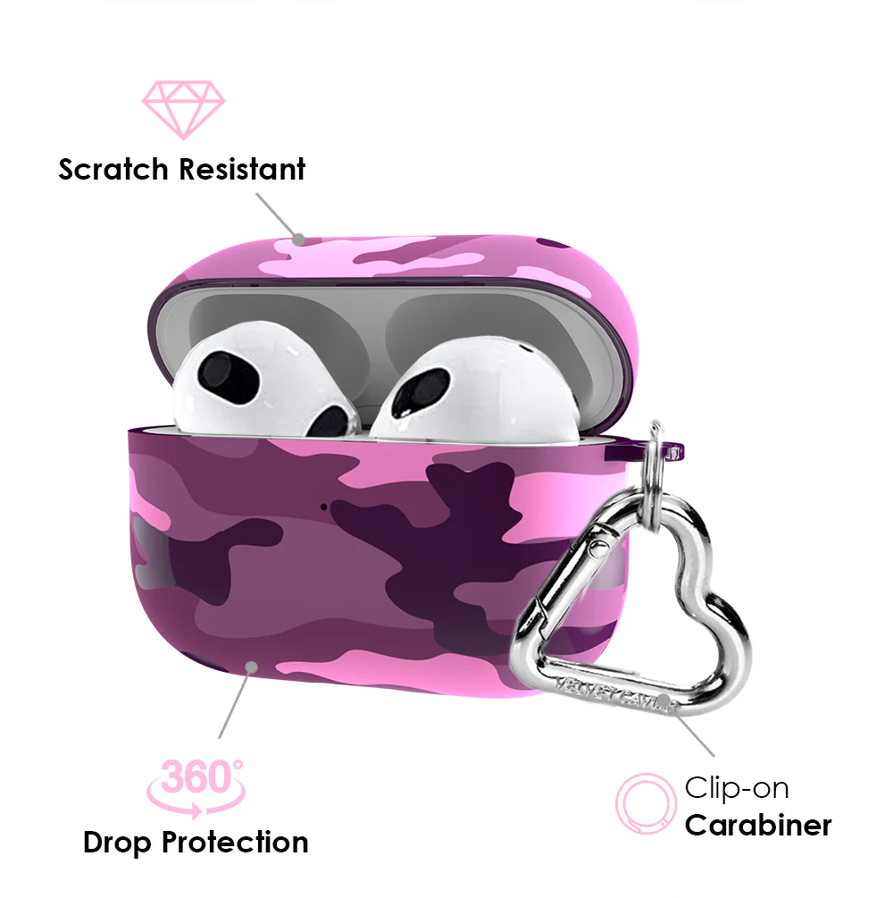 Magenta Camo AirPod Case - Image 13
