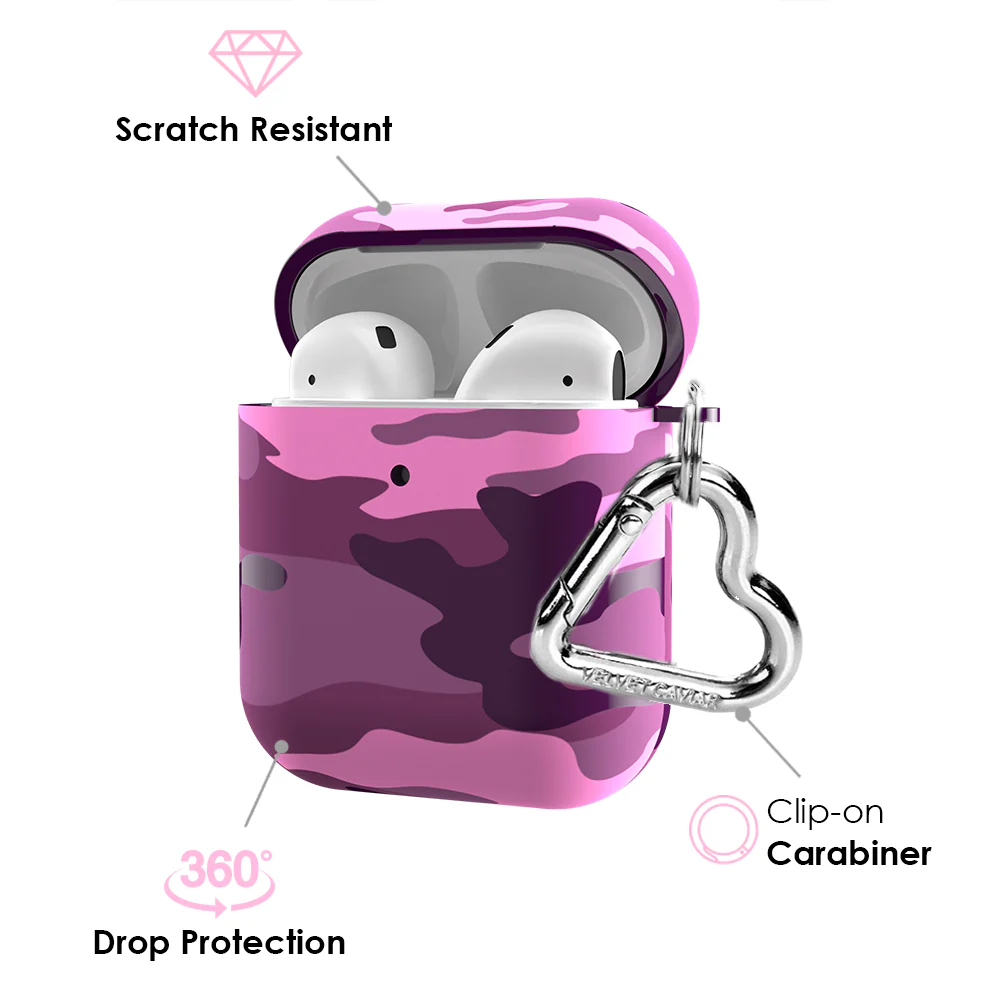 Magenta Camo AirPod Case - Image 3