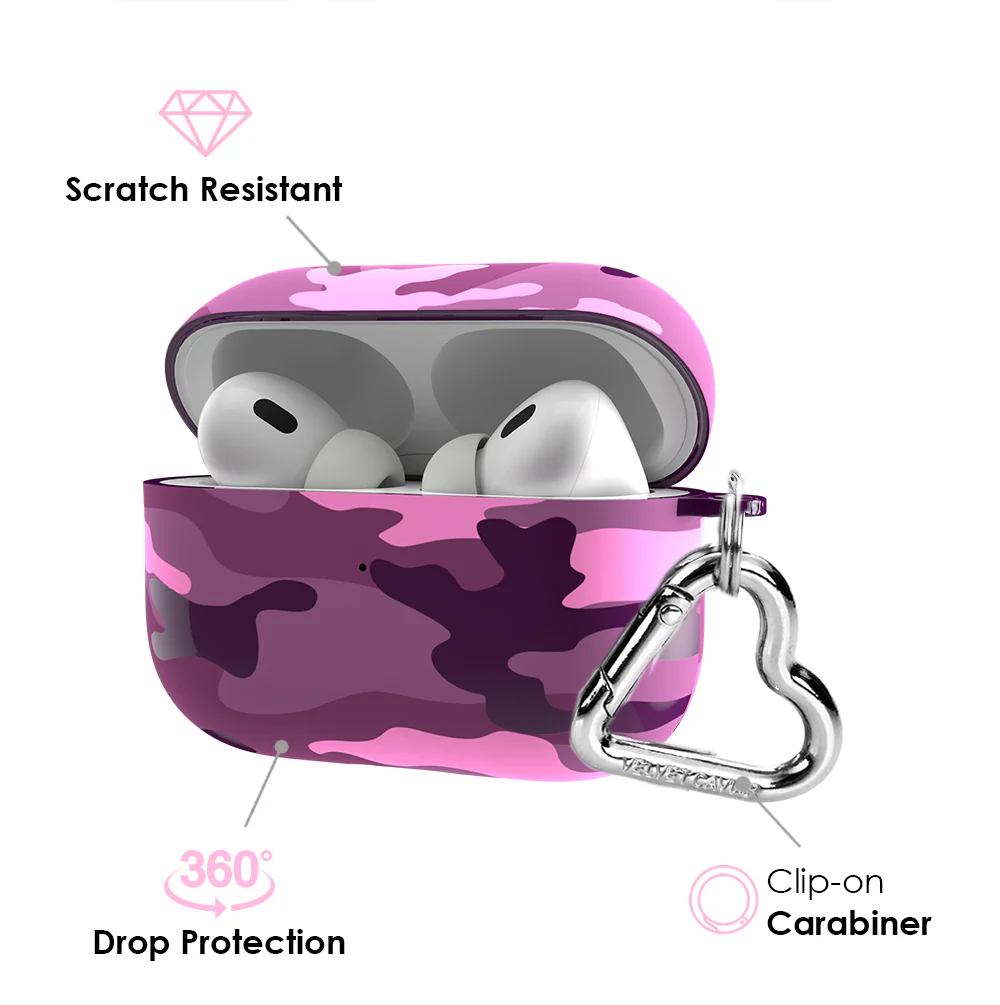 Magenta Camo AirPod Case - Image 8