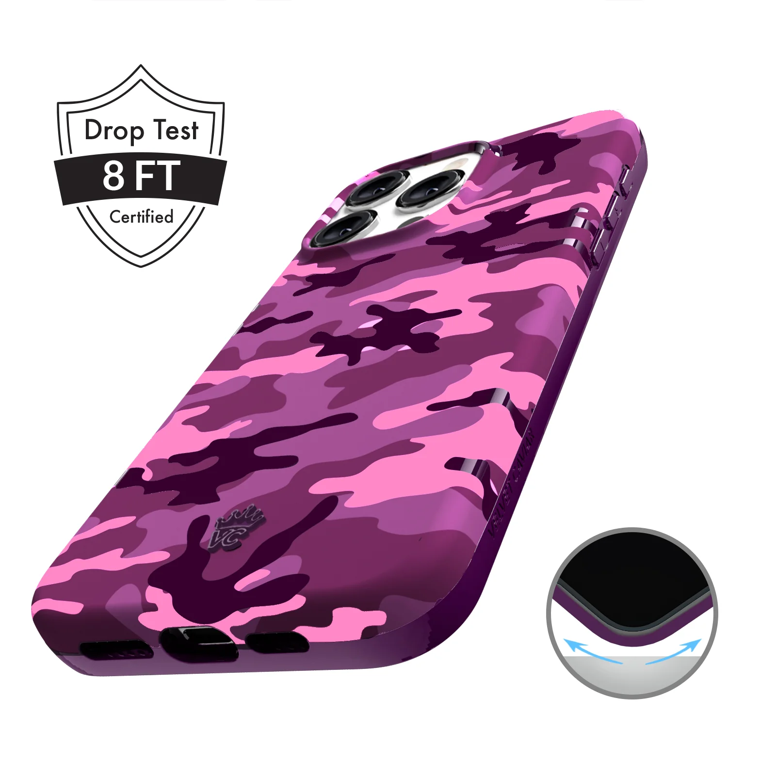 Magenta Camo iPhone Case - Image 11