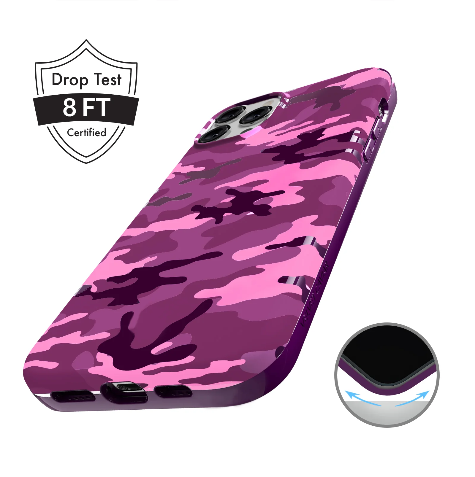 Magenta Camo iPhone Case - Image 113