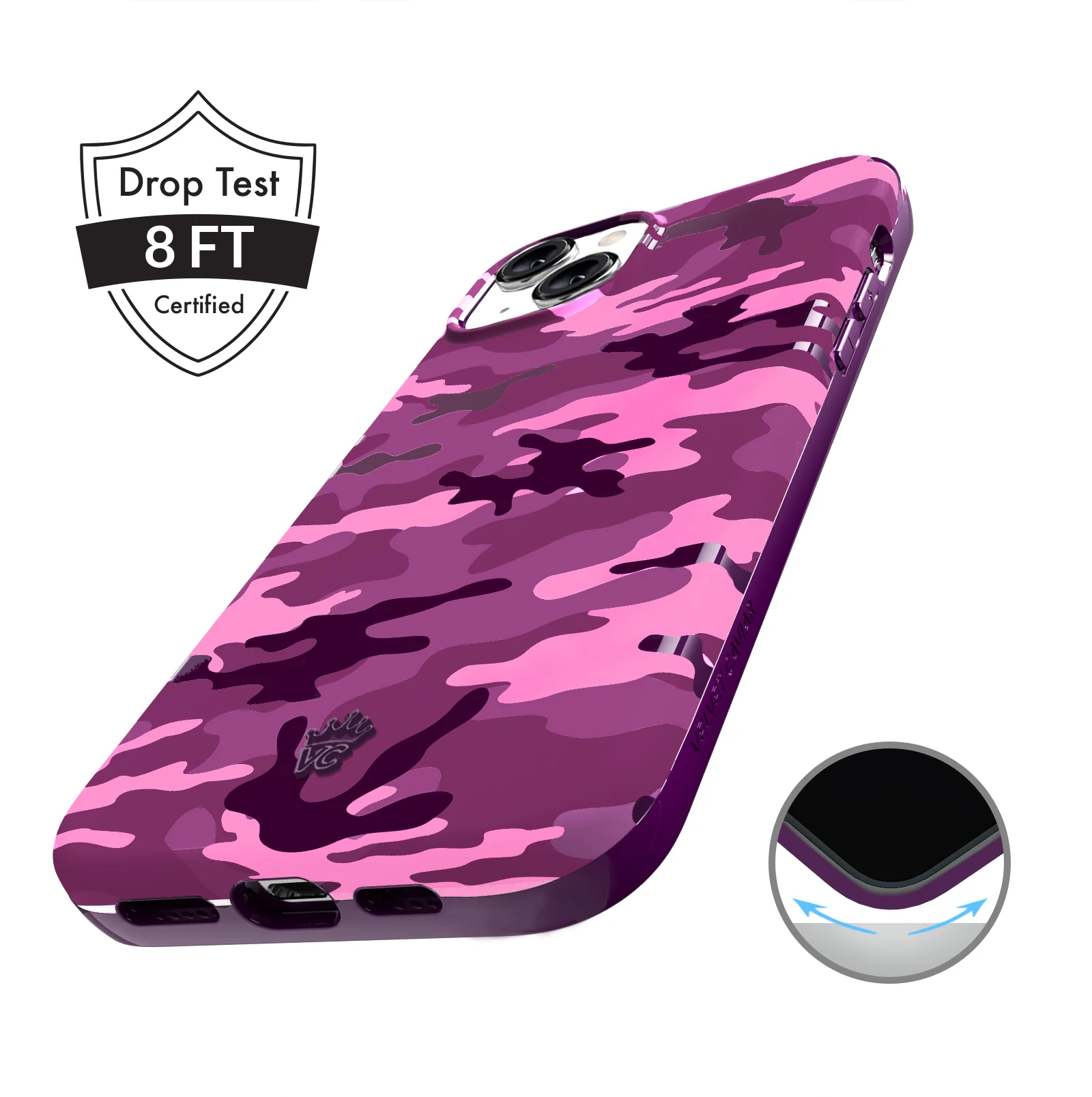 Magenta Camo iPhone Case - Image 35