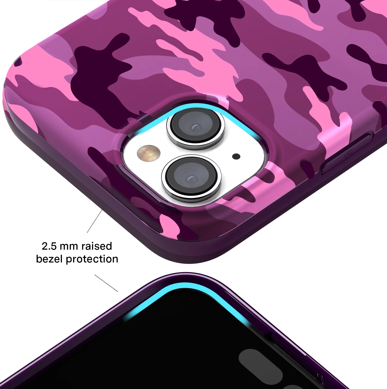 Magenta Camo iPhone Case - Image 51