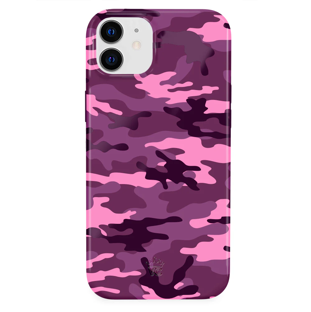 Magenta Camo iPhone Case - Image 79