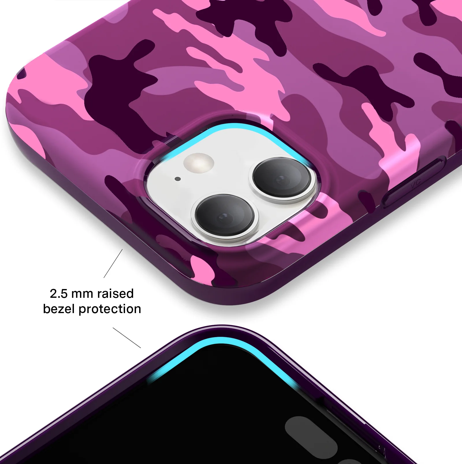 Magenta Camo iPhone Case - Image 81