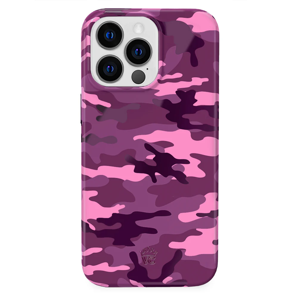 Magenta Camo iPhone Case - Image 85