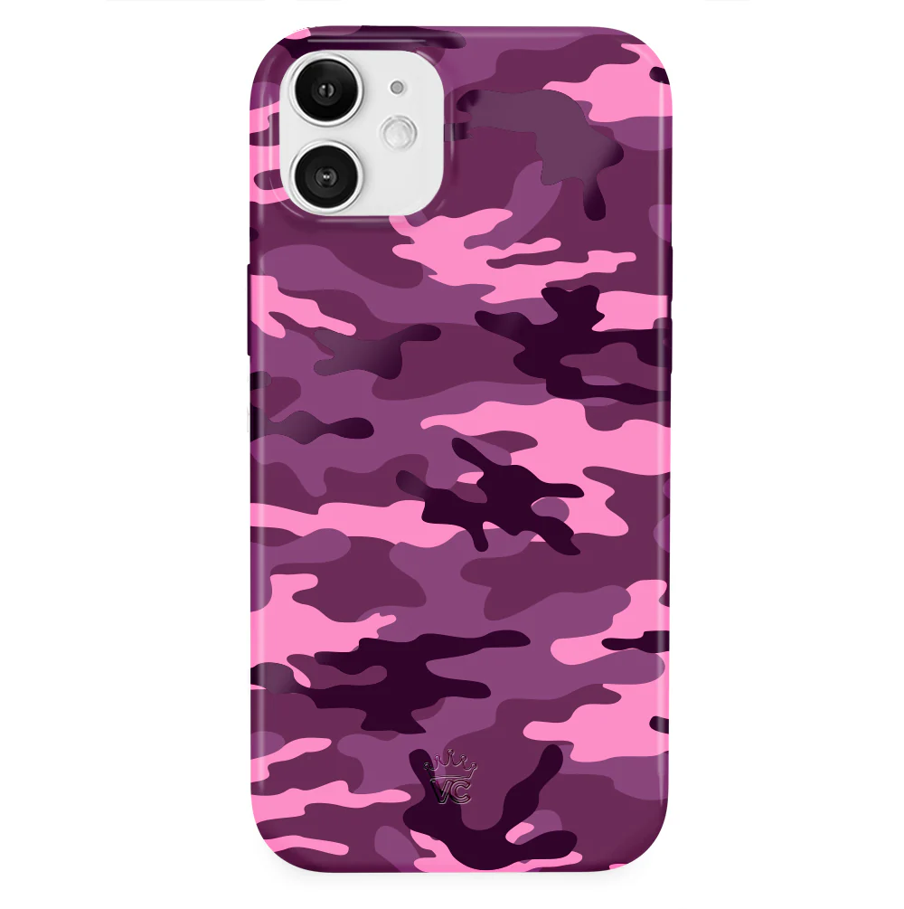 Magenta Camo iPhone Case - Image 97