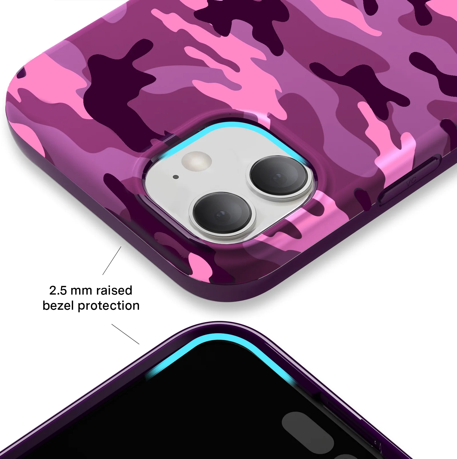 Magenta Camo iPhone Case - Image 99