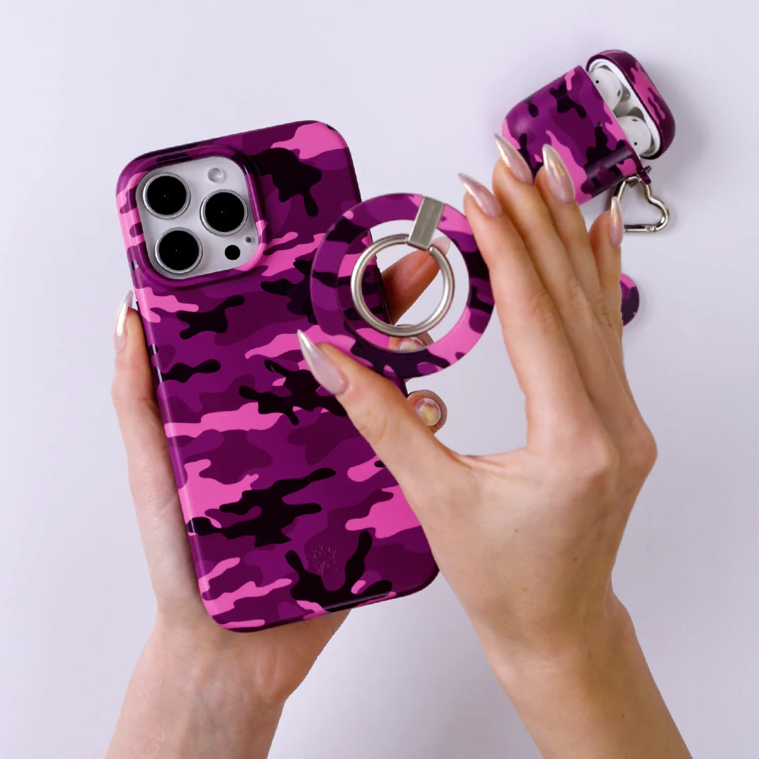 Magenta Camo MagSafe Grip Ring - Image 2